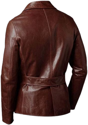 Vintage Leather Blazer Men, Chocolate Brown Zing Apparel