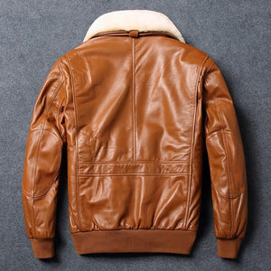 Bomber Pilot Air Force Genuine Leather Jacket Zing Apparel