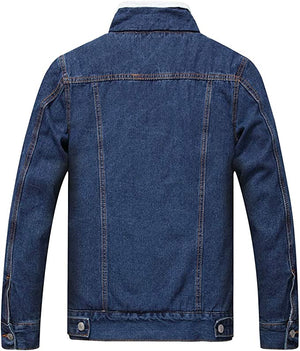 Fleece Lined Denim Jacket Men, Blue Zing Apparel