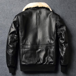 Bomber Pilot Air Force Genuine Leather Jacket Zing Apparel