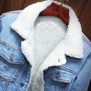 Windbreaker Cotton Denim Trucker Jacket, Collar