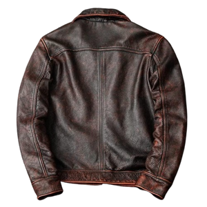 Men's Leather Faux Leather Biker Jacket Zing Apparel