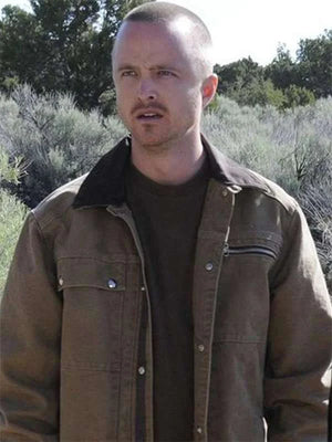Breaking Bad Aaron Paul Brown Cotton Jacket
