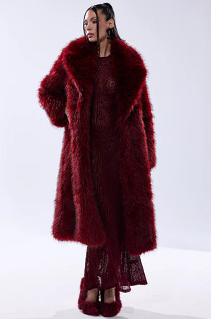 Akira-Faux-Fur-Coat-Red