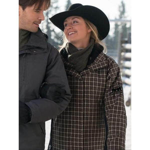Amber_Marshall_Heartland_Amy_Fleming_Plaid_Jacket