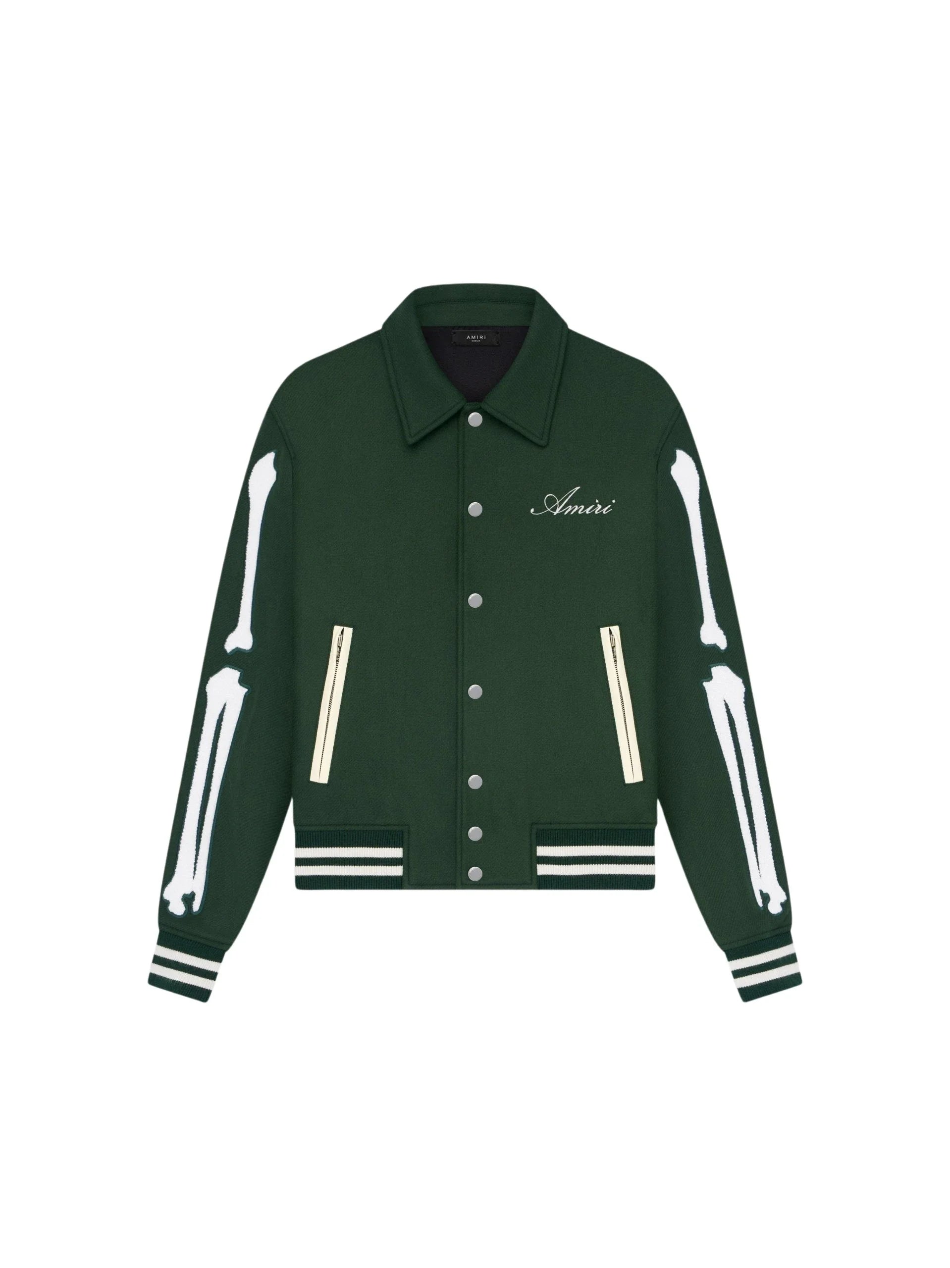 Amiri Bones Jacket_Green-Varsity