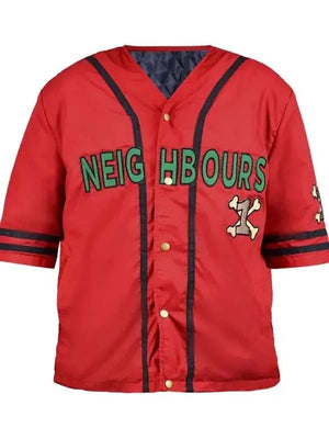 Anime Luffy red neighbours shirt casual streetwear look