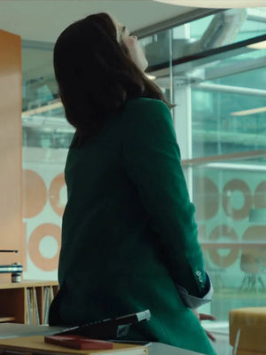 Annie Murphy Black Mirror S06 Green Blazer
