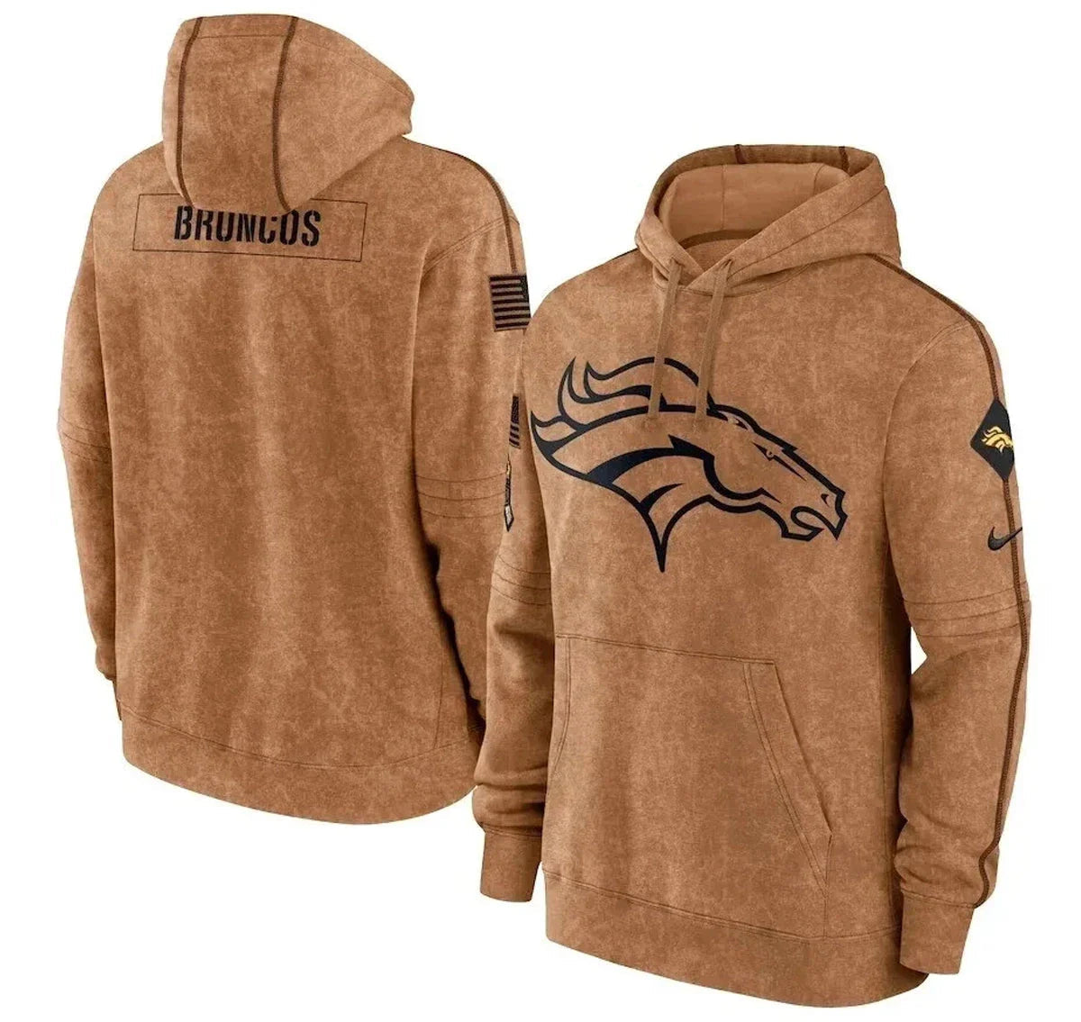 Arctic Camo Denver Broncos 2024 Salute to Service Club Hoodie Zing Apparel