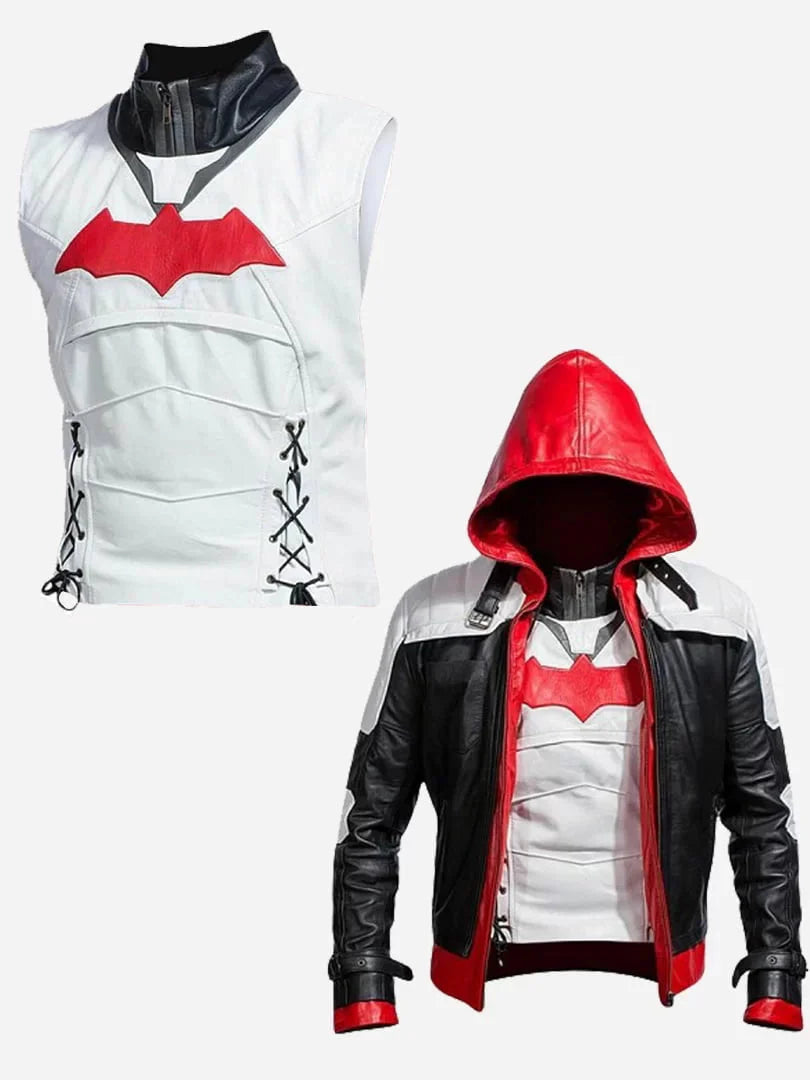 Arkham Knight Red Hooded Vest and Jacket Buy