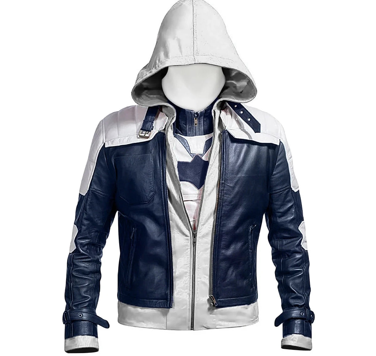 Batman Arkham Knight Leather Hood Jacket