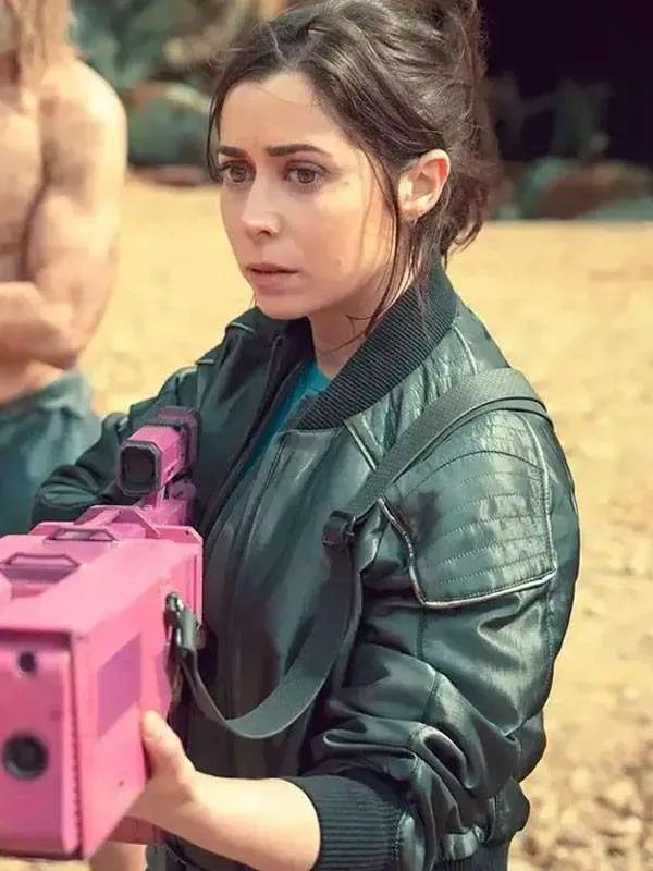 Black Mirror S07 Cristin Milioti Black Leather Jacket
