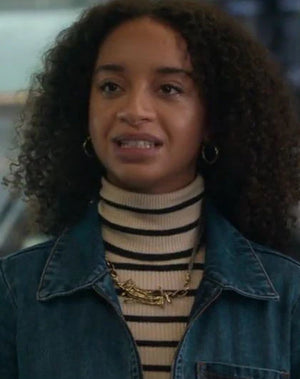 Siena Kelly Black Mirror S07 Blue Denim Jumpsuit
