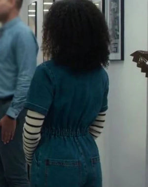 Siena Kelly Black Mirror S07 Blue Denim Jumpsuit

