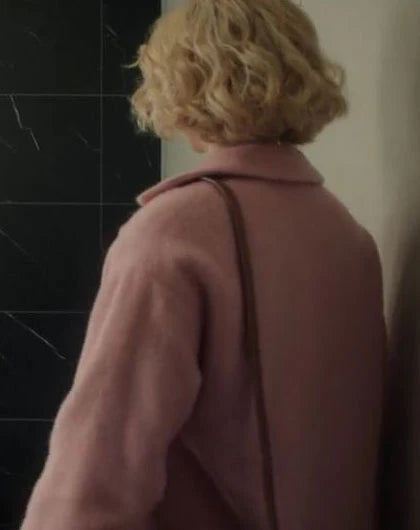 Black Mirror S07 Rosy McEwen Pink Wool Coat
