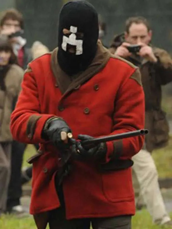 Black Mirror Lee Nicholas Harris Red Wool Coat
