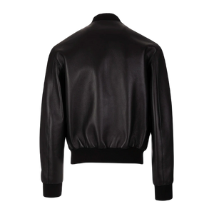 Plain Leather Bomber Jacket Women, Black Zing Apparel