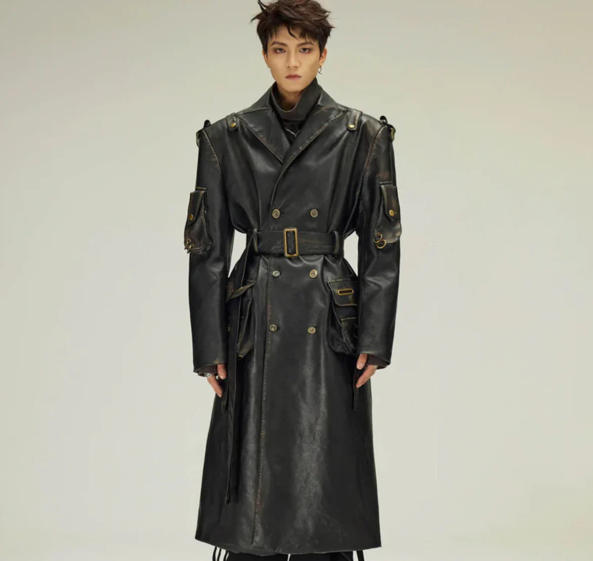 Black_Belted_Long_Leather_Trench_Coat_For_Men