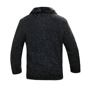 Black_Persian_Karakul_Lamb_Soft_Shearling_Jacket_For_Sale