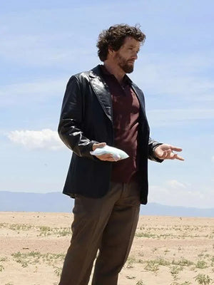 Breaking Bad Louis Ferreira Black Leather Blazer
