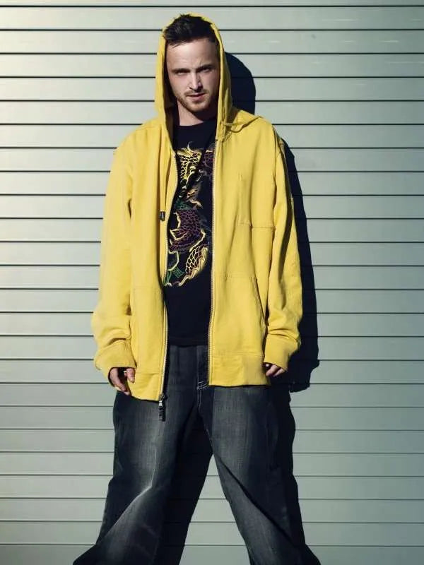 Jesse Pinkman Breaking Bad Yellow Hoodie
