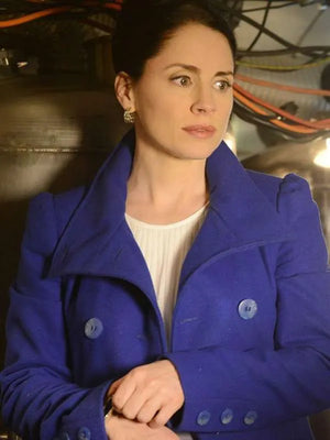 Breaking Bad Lydia Rodarte-Quayle Blue Wool Coat
