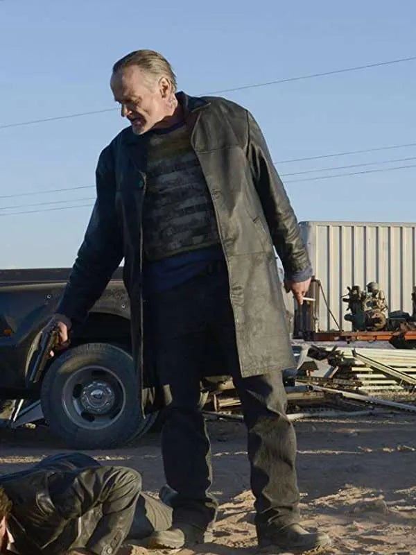 Breaking Bad Michael Bowen Black Leather Coat
