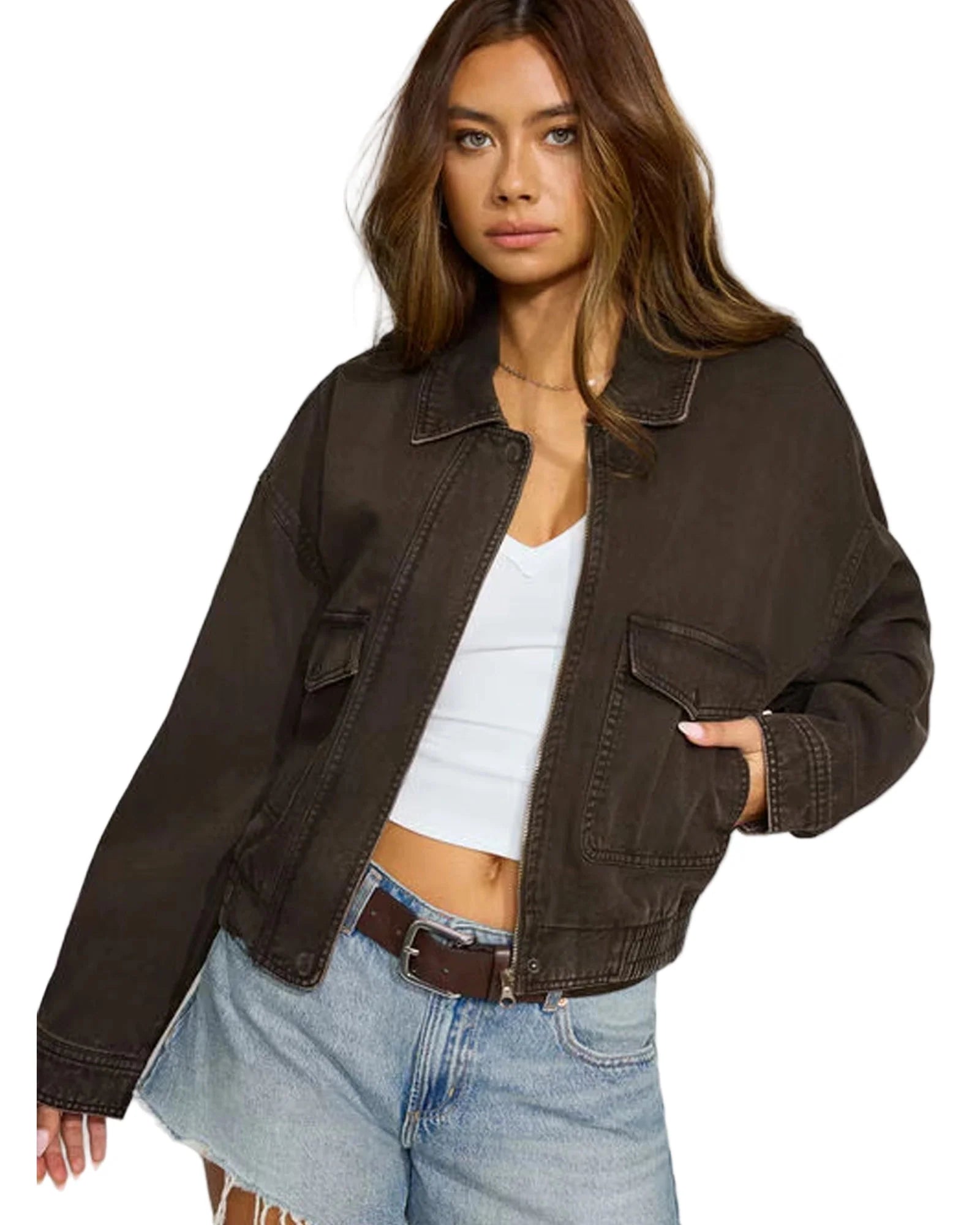 Twill Bomber Jacket Garage