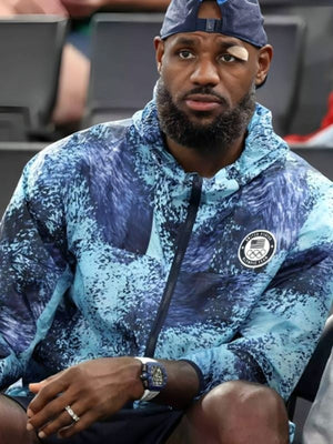 Buy Olympic 2024 Lebron James Blue Hoodie