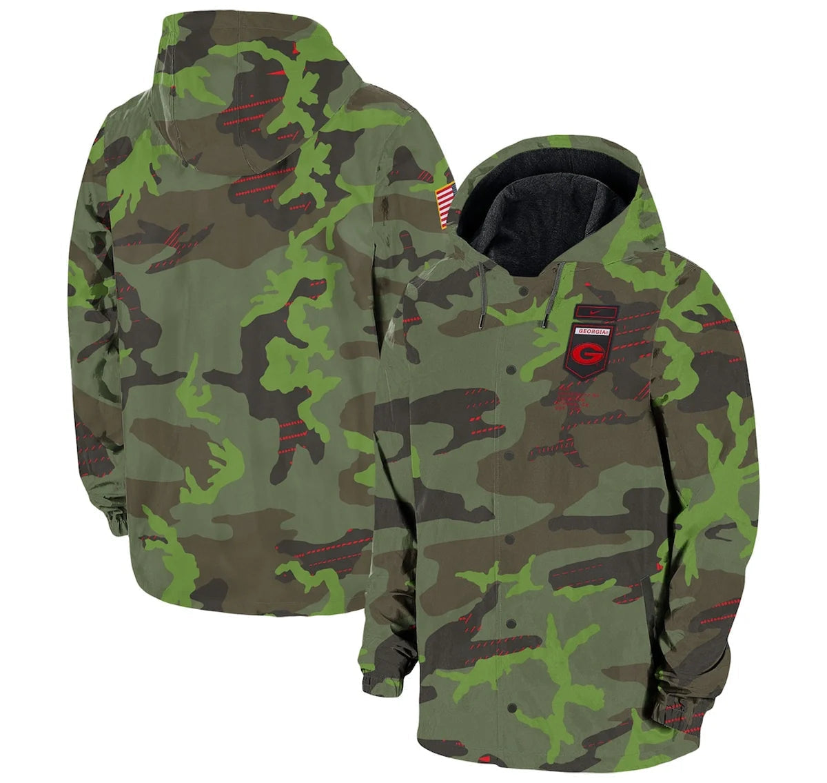 Camouflage Georgia Bulldog Hoodie Green