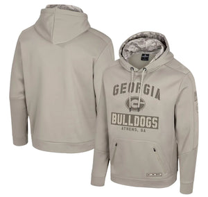 Camouflage Georgia Bulldog Hoodie Grey