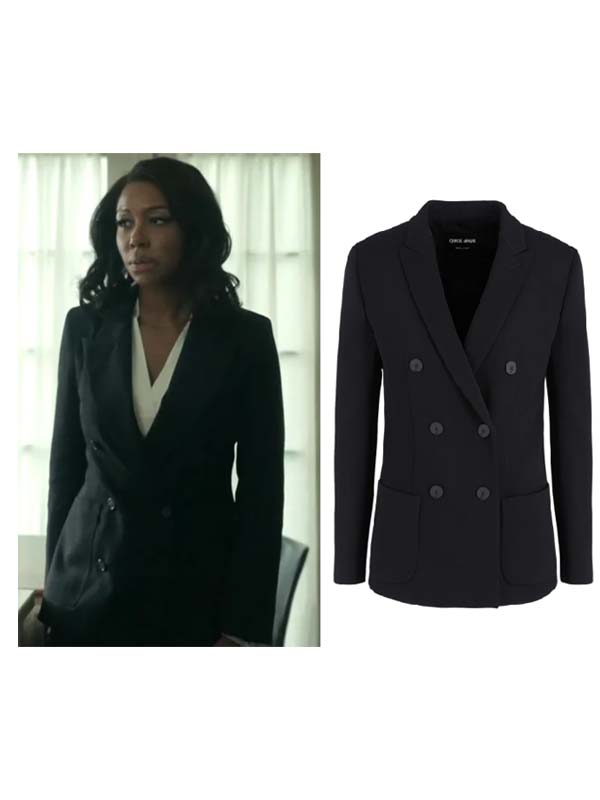 
Catherine Weaver The Night Agent S03 Black Double Breasted Blazer