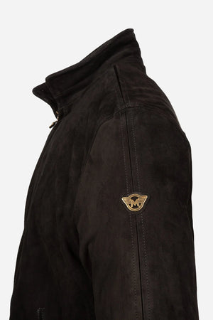 Craig suede bomber jacket brown elegant design