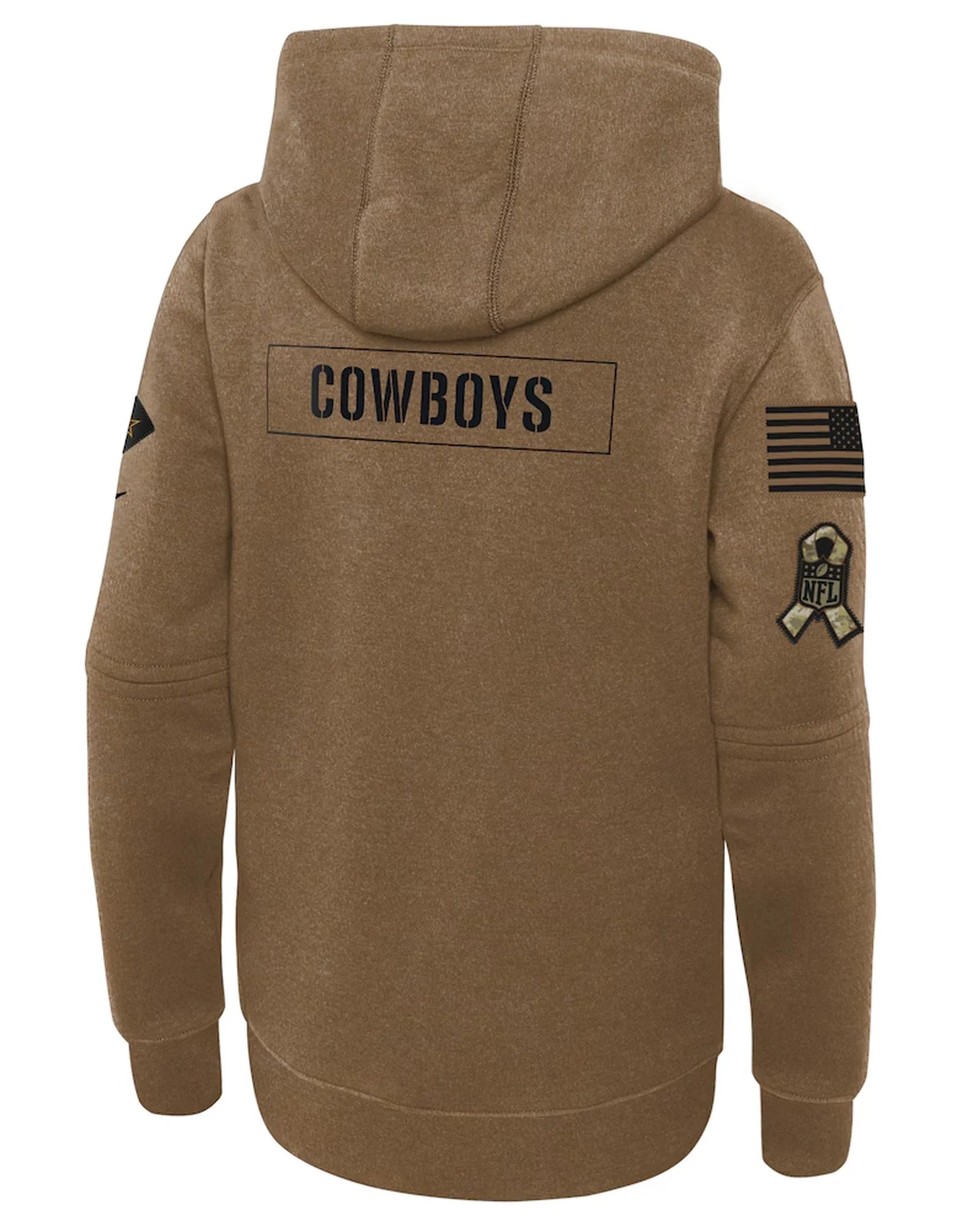 Dallas-Cowboys-Salute-to-Service-Therma-Brown-Pullover-Hoodie
