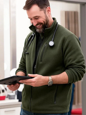 Dr-Michael-The-Pitt-S02-Green-Jacket