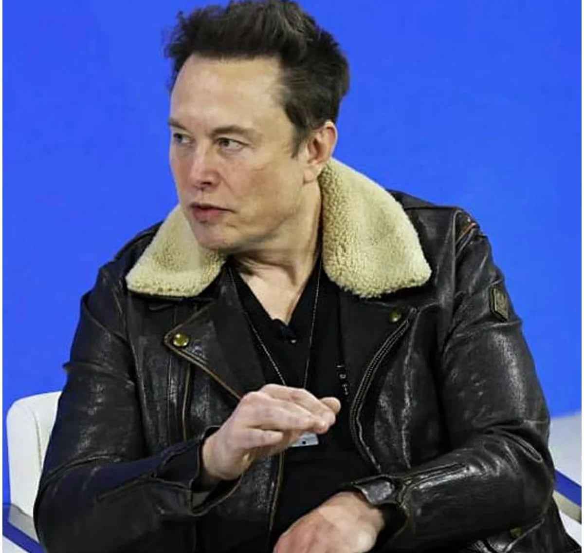 Elon-Musk-Black-Shearling-Leather-Jacket