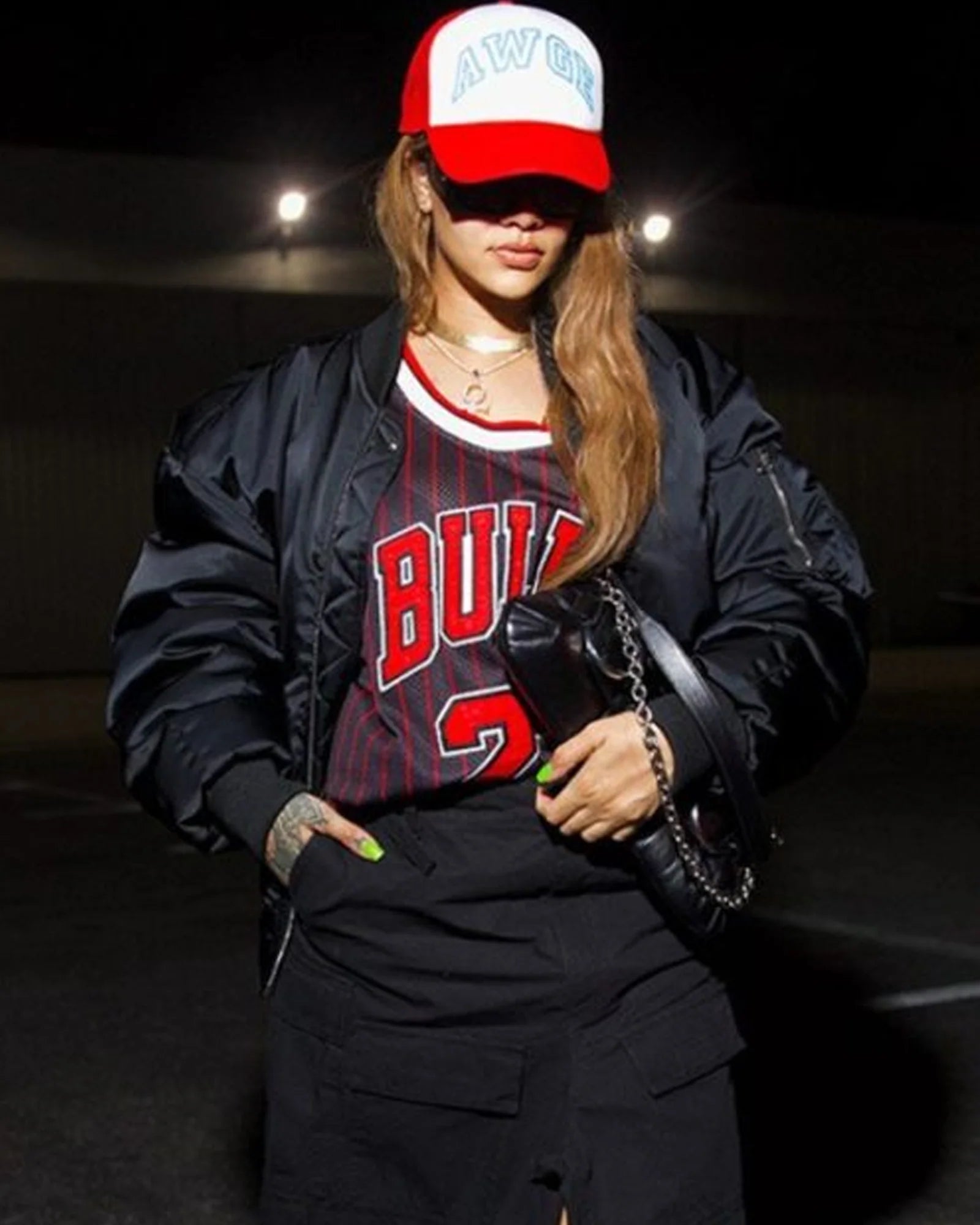 F1 Race Las Vegas Rihanna Bomber Jacket