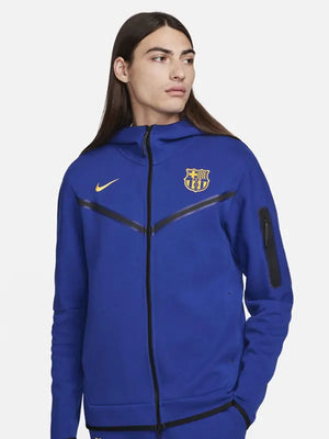 FC Barcelona Tech Windrunner Nike Soccer Hoodie Blue