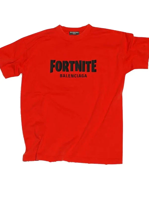 Fortnite Balenciaga Tee Shirt Red