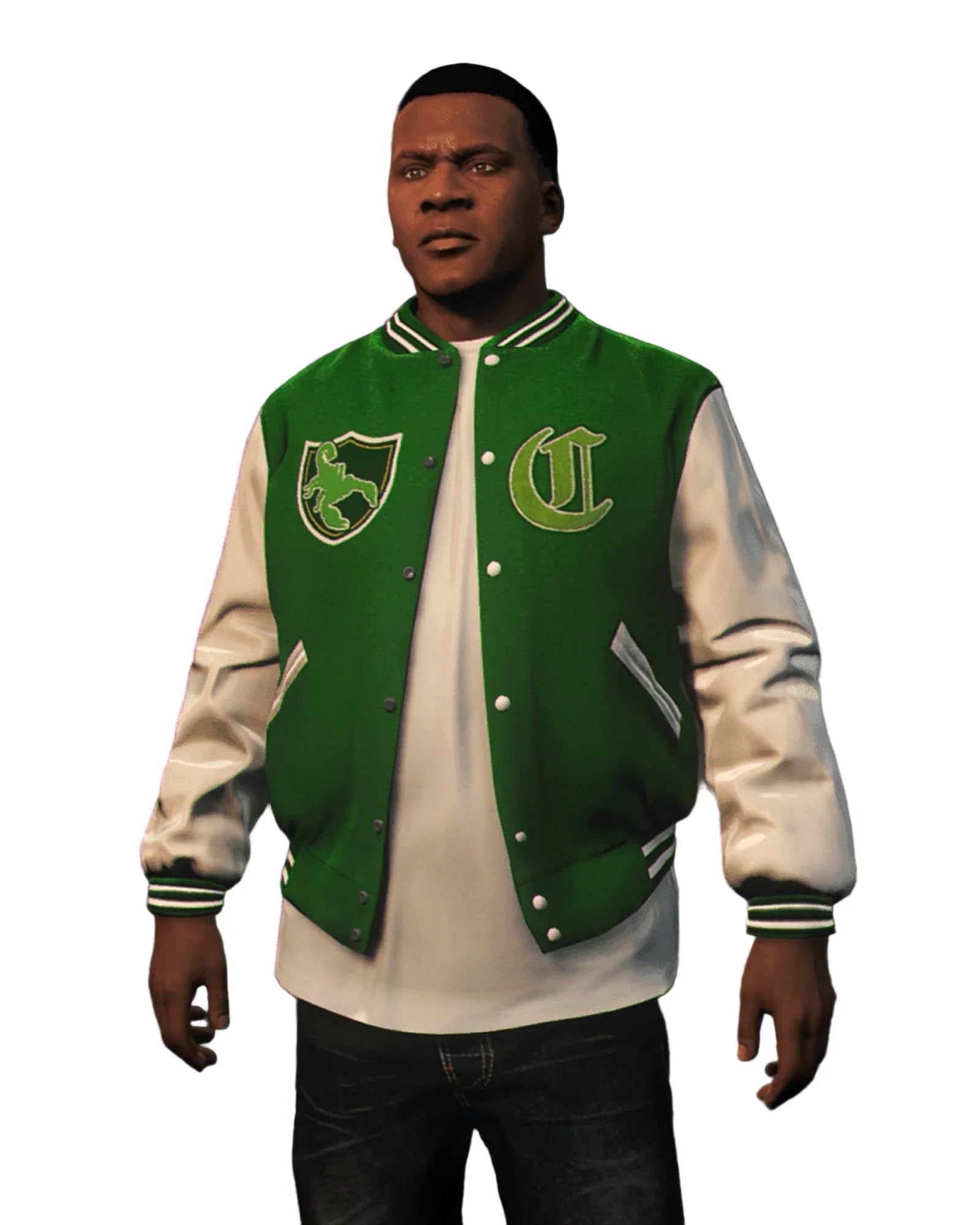 Franklin Clinton Grand Theft Auto V Green Jacket