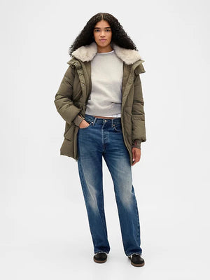 GAP-Womens-Faux-Fur-Trim-Midi-Puffer-Jacket