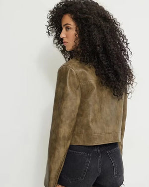 Garage-Clothing-Brown-Leather-Jacket-Bac-Side-View