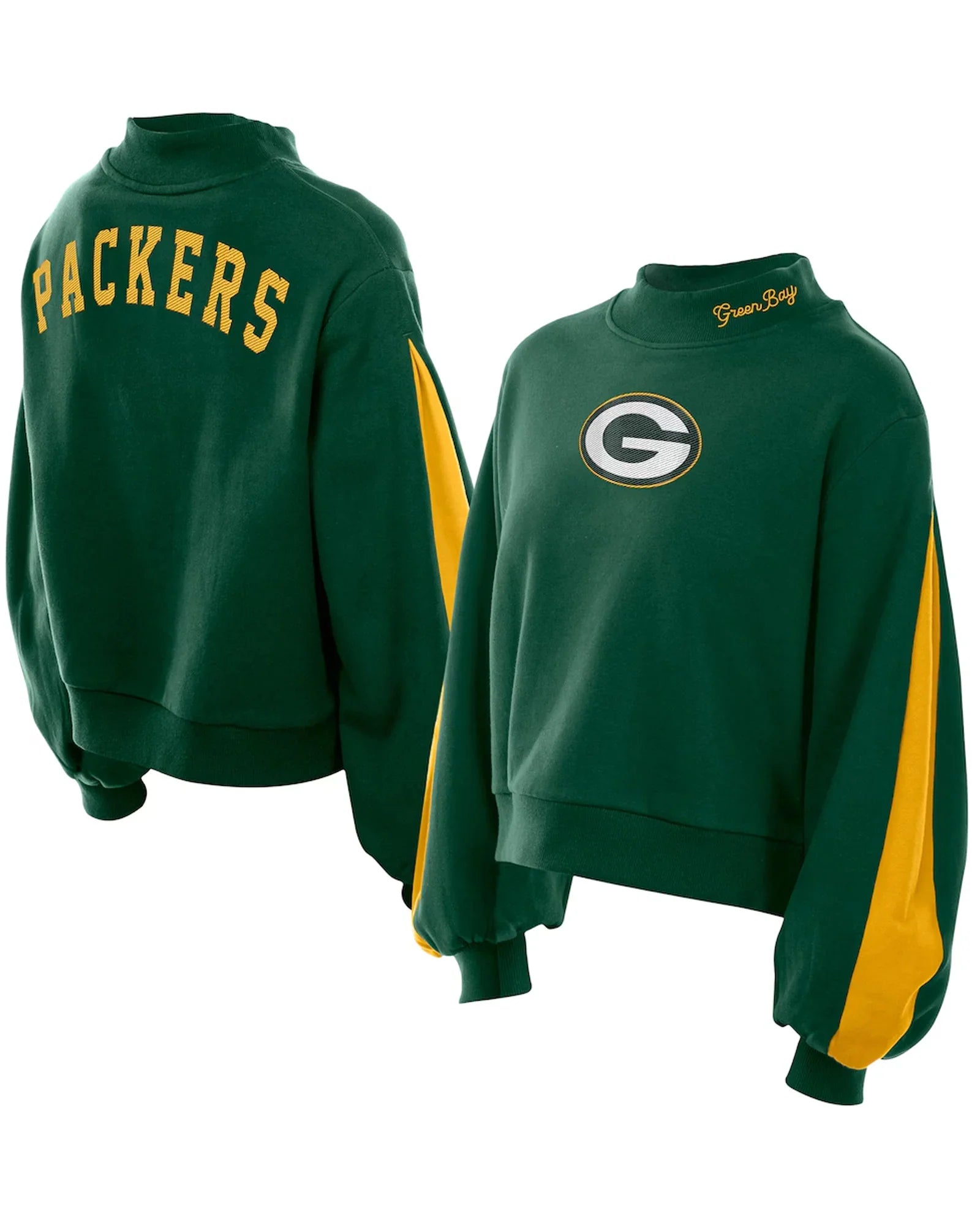 Green Bay Packers Mock Neck Sweatshirt