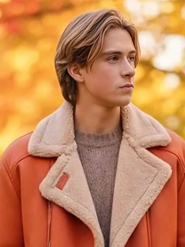 Ici Tout Commence Cesar Verneuil Shearling Car Coat
