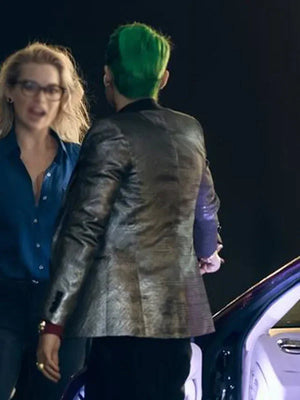 Joker Suicide Squad Jared Leto Silver Blazer
