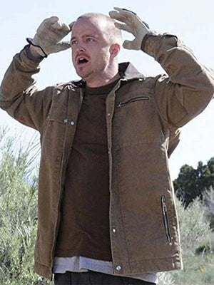 Breaking Bad Aaron Paul Brown Cotton Jacket
