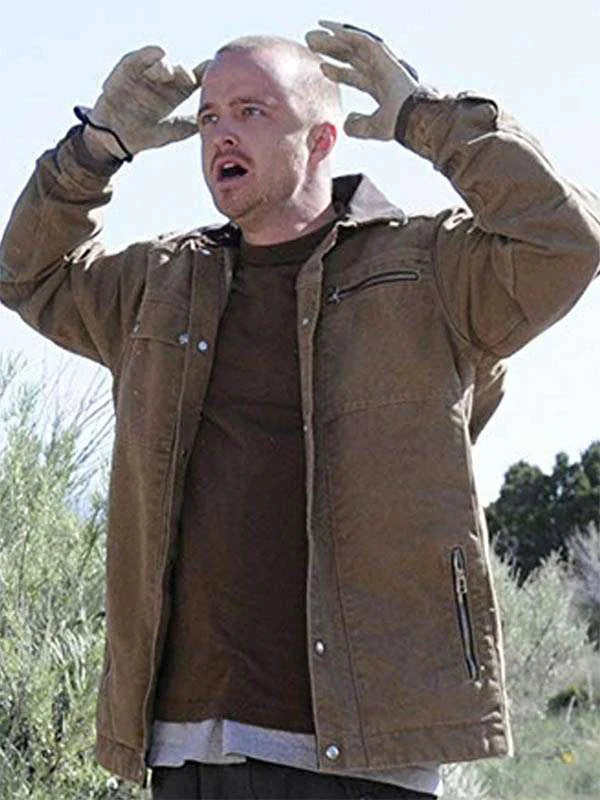 Breaking Bad Aaron Paul Brown Cotton Jacket
