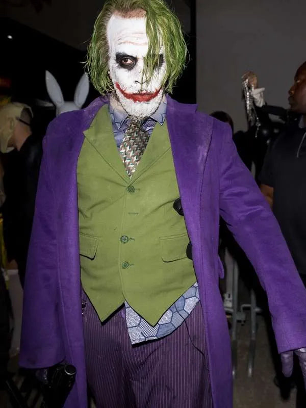 

Heath Ledger Joker Purple Wool Coat 