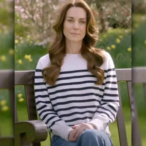 Premium Kate Middleton Striped Sweater For Women Zing Apparel