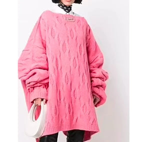 Kyle-Kuzma-Pink-Raf-Simons-Over-Size-Woolen-Sweater